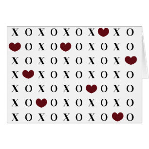 XOXO-hjärtor Hälsningskort