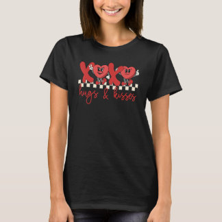 XOXO Hugs & Kisses Funny Heart Groovy Retro Valent T Shirt