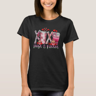 Xoxo Hugs och Kisses Westerna Drinks Coffee Valent T Shirt