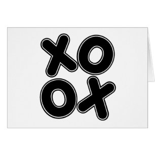 XOXO i kvadrat Hälsningskort