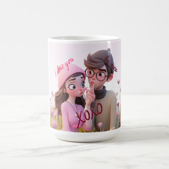 XOXO I Love You Mugg – Söt Romantisk Present till  (Center)