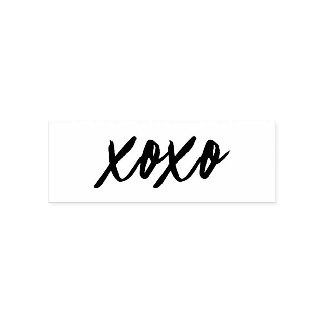 xoxo i modern skripttypografi självfärgande stämpel (Design)
