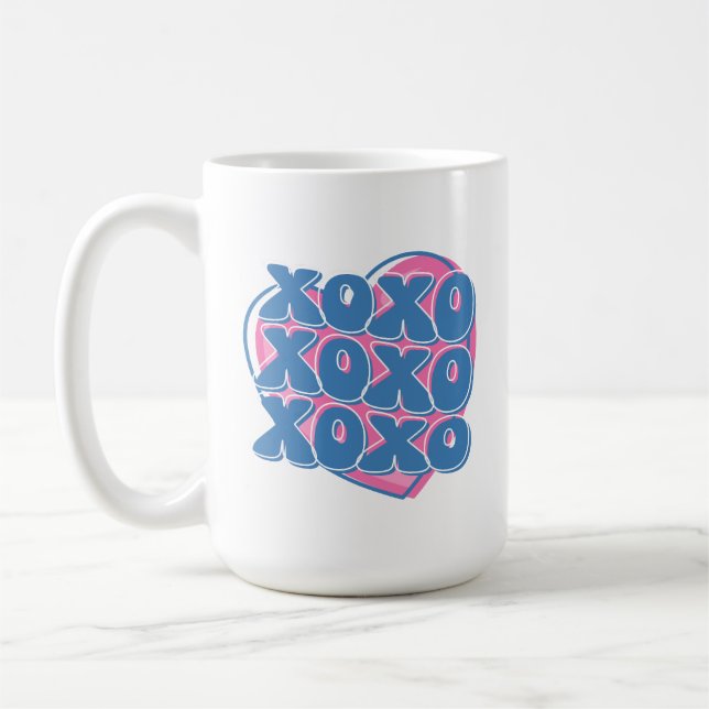 XOXO Kärlek Burst Kaffemugg (Vänster)
