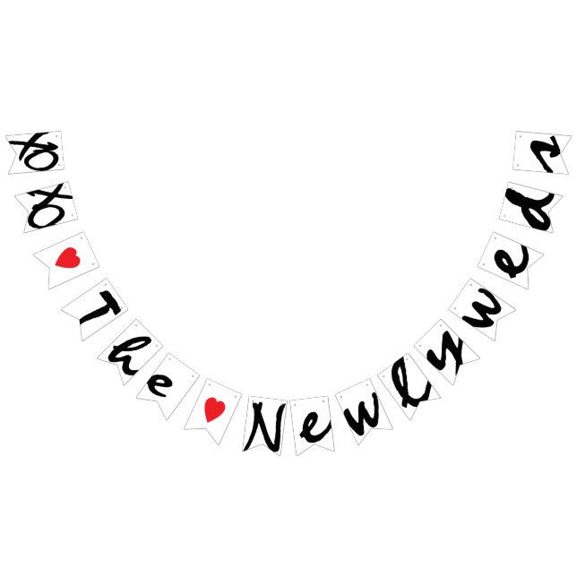 XOXO "KÄRLEK" gifta sig för NYGIFT PERSON Vimplar (Alla)