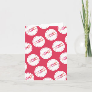 XOXO Kärlek & Kisses Scallop Circles Valentine Day Helgkort