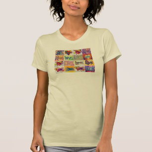 XOXO Kärlek Mosaic Art Shirts Tee Shirt