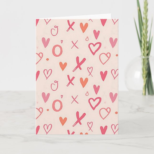 Xoxo Kärlekshjärthjärtakort Kort (Framsida)
