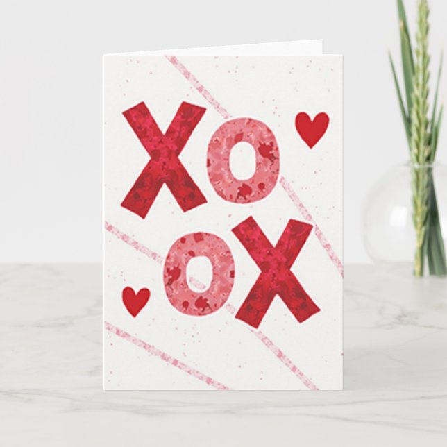 Xoxo kärlekskort med innerlighet kort (Framsida)