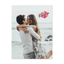 XOXO Kiss Lägg till ditt vykort för fotoPersonlig