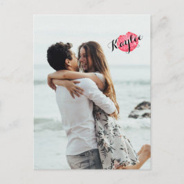 XOXO Kiss Lägg till ditt vykort för fotoPersonlig