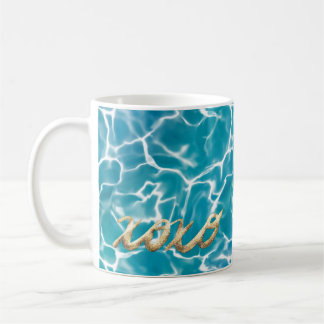 XOXO Kissing Blue Sea Vatten Kaffemugg