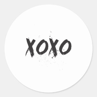 XOXO-klistermärke Runt Klistermärke