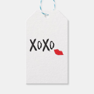 XoXo-Kram-Kyss-med-Röd-Läppar Presentetikett