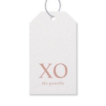 XOXO Kramar & Kyssar Enkel Rosa Minimalistisk