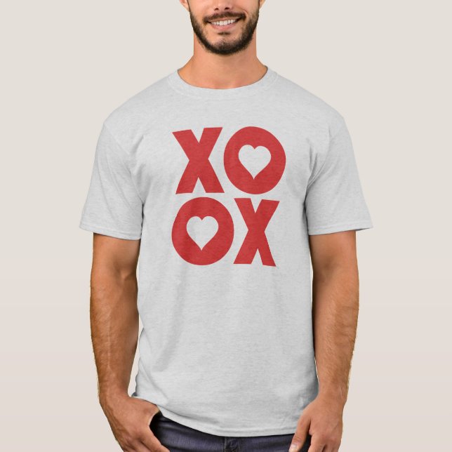 XOXO kramar och kysser valentin dag Tröja (Framsida)