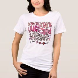 XOXO Kramar och Pussar Alla Hjärtans Dag T Shirt