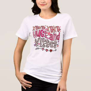 XOXO Kramar och Pussar Alla Hjärtans Dag T Shirt