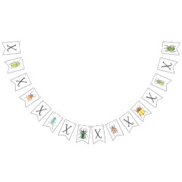 XOXO Kryp och Kisses Valentine Day Party Vimplar