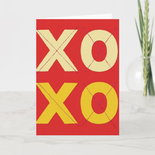 Xoxo Kyssar Och Kramar Kort (Framsida)