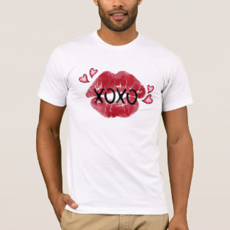 XOXO Läppar Kiss Kärlek Alla hjärtans dag T Shirt