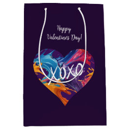 XOXO-Lila - färgad hjärt-