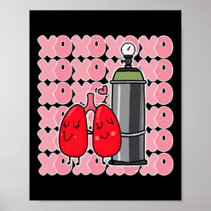 Xoxo Lung Squad Andningsterapeut Sjuksköterska Rt Poster
