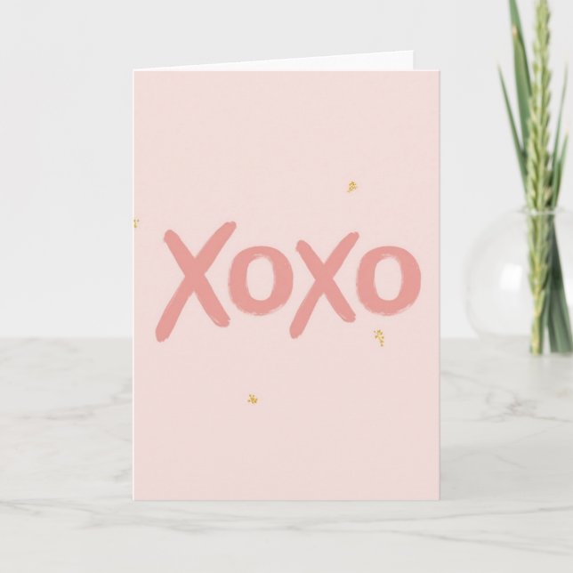 Xoxo Minimalist Card Kort (Framsida)