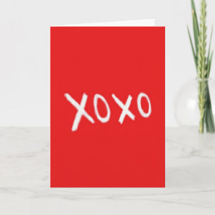 Xoxo Minimalistisk Kärlekskort Kort