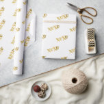 XOXO MODERN MINIMAL borstad typ faux guld Presentpapper<br><div class="desc">efter kat mass >> www.simplysweetpaperie.com <<< Toppen coola, unik papper förpackning - med matchande, koordinerade objekt tillgängliga från min butik. Om du har problem med designen kontaktar du mig med "kontakta den här designern" för leverans, produktion, annullering och frågor när du har checkat ut måste du kontakta Zazzle direkt med...</div>