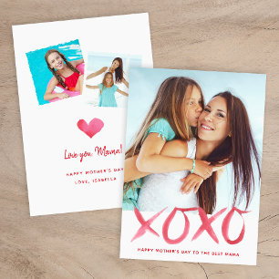 XOXO Mors dag-fotokort för Mamma Kort