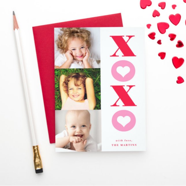 xoxo multi-fotots Alla hjärtans dag-kort Julkort (Skapare uppladdad)