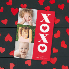 xoxo multifotovalentins dagskort julkort