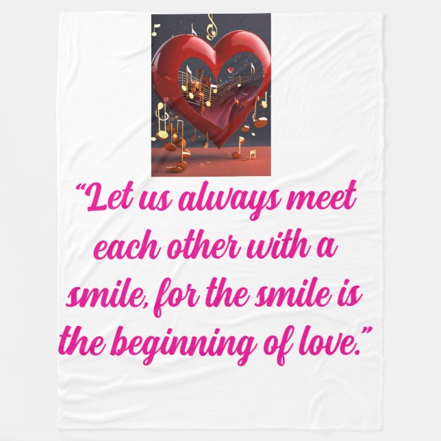 "XOXO Mysigt: Mjuka och romska vevetter" Fleecefilt (Framsidan)