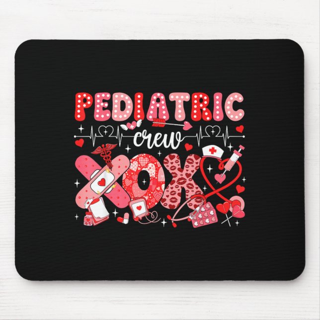Xoxo Nurse Pediatric Crew Nurse Valentine Leopard  Musmatta (Framsidan)