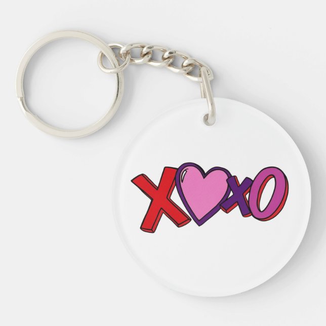 XOXO Nyckelring Present, Alla hjärtans dag-present (Framsidan)