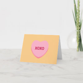 XOXO-orangens rosa-konversation hjärtans Alla hjär Kort