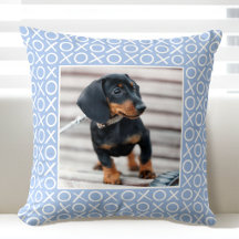 XOXO Penseldrag Anpassad Hund Foto Blå Modern