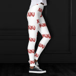 XOXO Red Glitter | Glam Brushstroke Hug och Kisses Leggings<br><div class="desc">Avslappnad, funky, handskriven penselns kalligrafi "XOXO" hugs och kisses wordart i faux metallic red glitter shimmer lettering. Typografin har ett modernt skript i chicen som är kontrasterat på en solid bakgrund som är underbar för ett unikt tema för elegant. Den här blandade medelstora övertoningen som lägger till perfekten färg och...</div>
