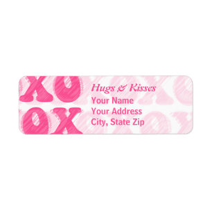 XOXO-returadressetikett Returadress Etikett