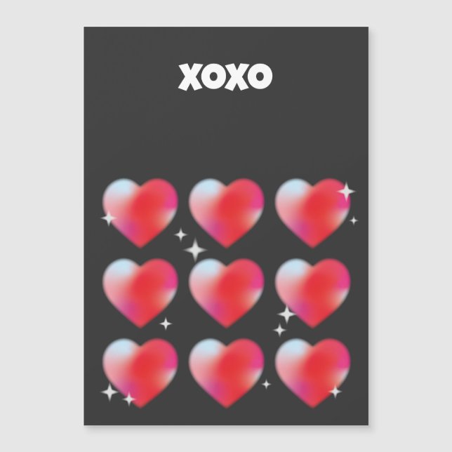 Xoxo romantic Red Hjärts valentins dag (Framsida)