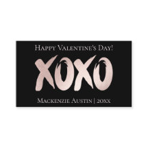 XOXO  Rosa | Chic Brushstroke Valentines day