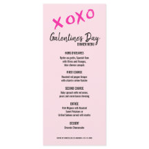 XOXO Rosa girly Galentine's day party Middag