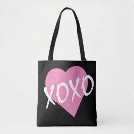 XOXO Rosa Heart Tygkasse