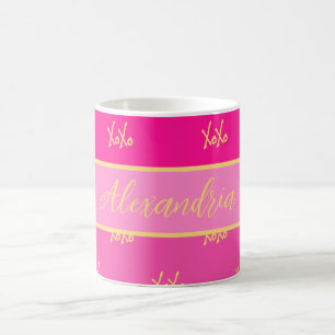 XOXO Rosa Rand Kaffemugg