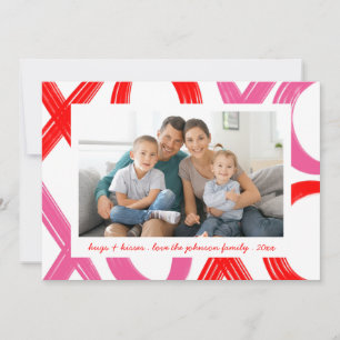 XOXO Rosa Red Hugs och Kisses Valentine