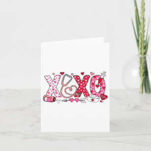 Xoxo Sjuksköterska Alla hjärtans dag Stetoskop All Kort
