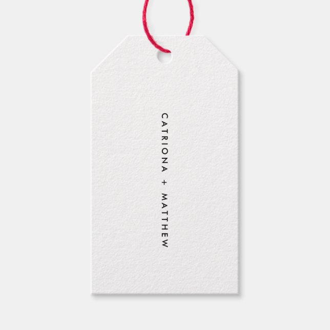 XOXO-skript | Modern Märkre för calligrafi Presentetikett (Framsidan)