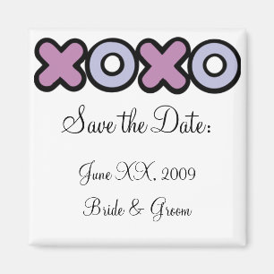 XOXO-spara datum magneter