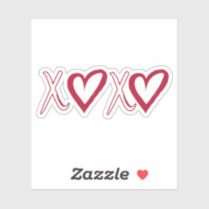 Xoxo Sticker, Hugs och Kisses Sticker, Gift för he Klistermärken