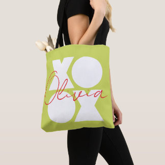 XOXO - stor logotyp i vitt Tygkasse